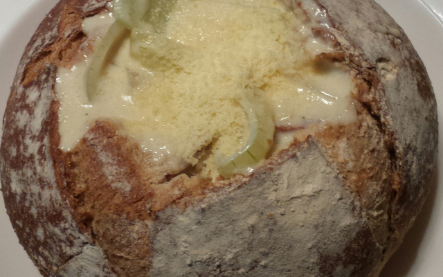 Sopa creme de palmito