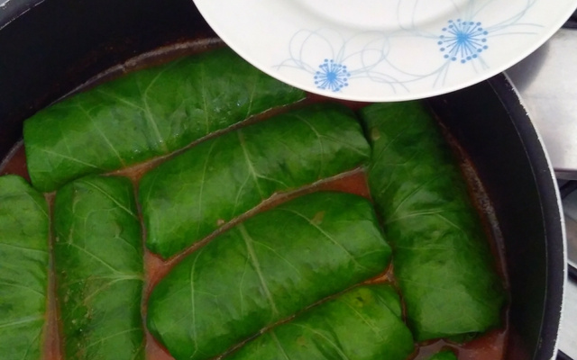 Charuto com folha de couve