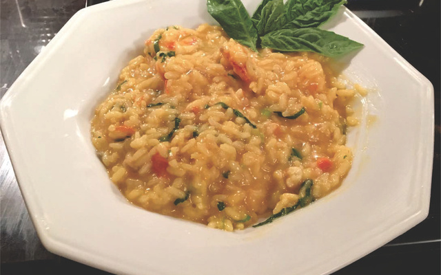 Risoto de camarão de Rivaldo Povoa