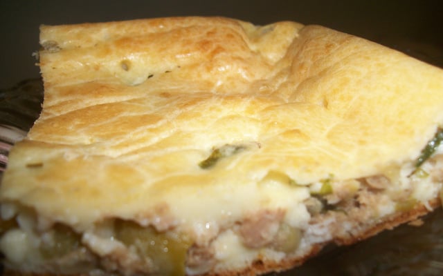 Torta salgada fofinha de atum