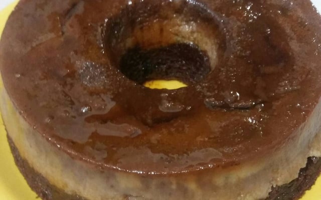 Bolo pudim de chocolate