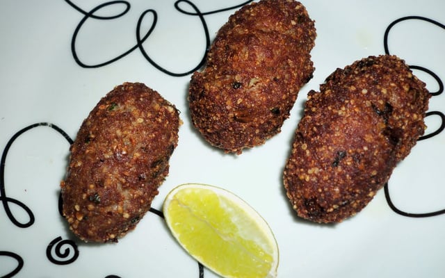 Quibe recheado com mussarela