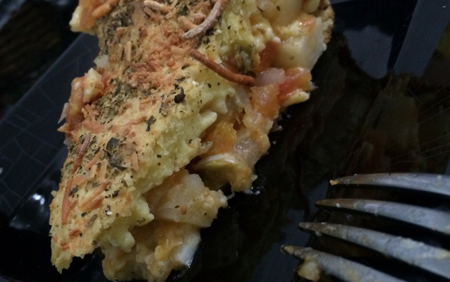 Torta de palmito de liquidificador