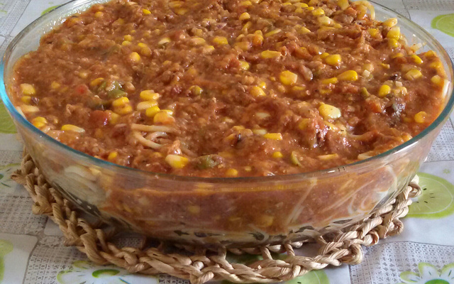 Macarronada com sardinha