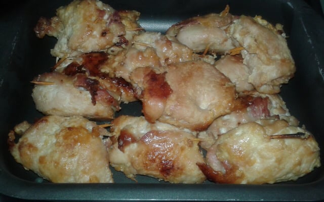 Bife a rolê de frango