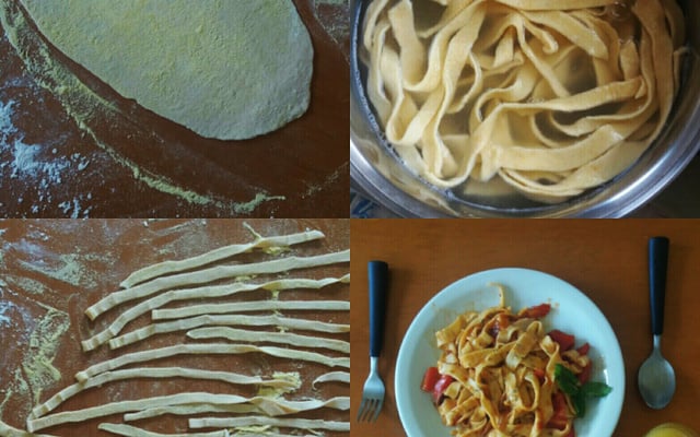 Massa para macarrão caseiro