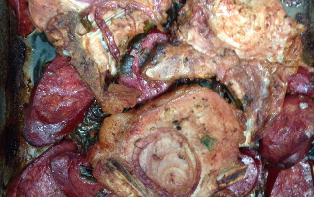Bisteca de forno ao molho shoyu