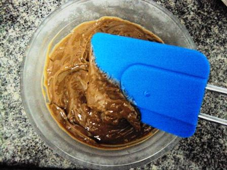 Ganache falso de cacau em pó