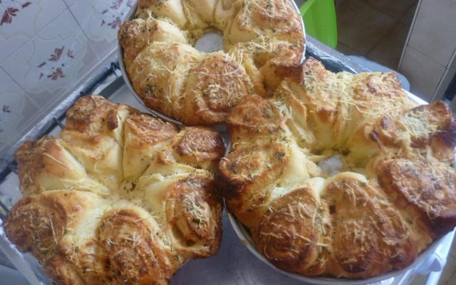 Rosca de queijo parmesão