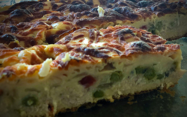 Torta de coxinha de liquidificador