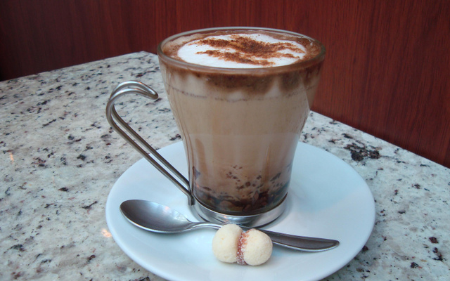 Café gelado com sorvete