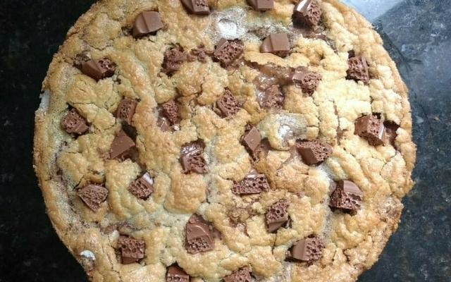 Torta de banana com chocolate aerado