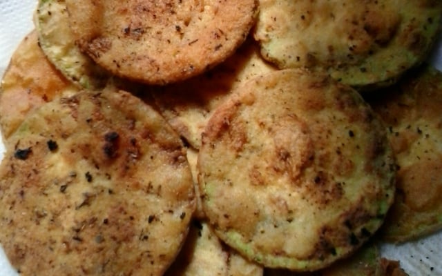 Abobrinha frita e crocante simples
