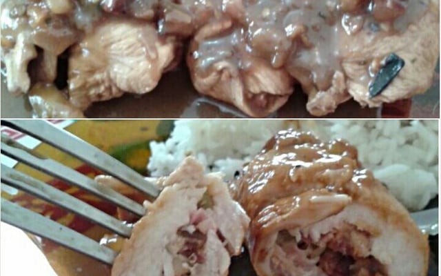 Filé de frango recheado