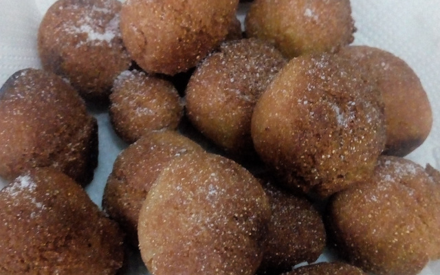 Bolinho de fubá frito
