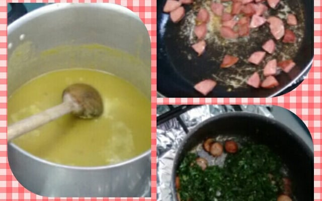 Sopa de ervilha de preguiçoso