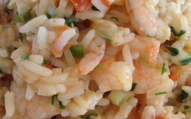 Risoto de camarão levíssimo