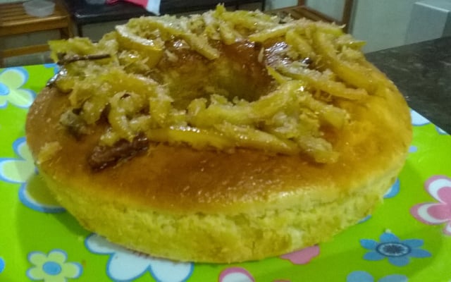 Bolo de laranja na airfryer