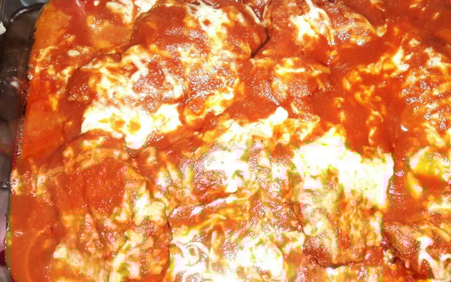 Filé de frango a parmegiana a moda da Rô