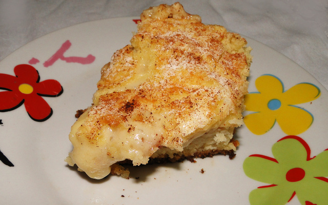 Torta de banana farofada