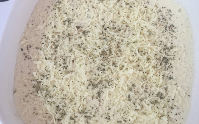 Torta de brócolis com bacon