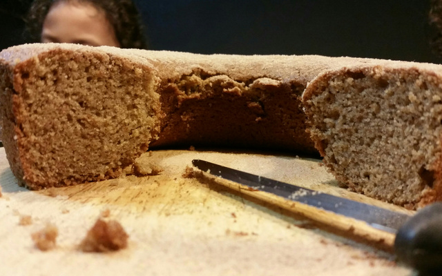 Bolo de banana de liquidificador