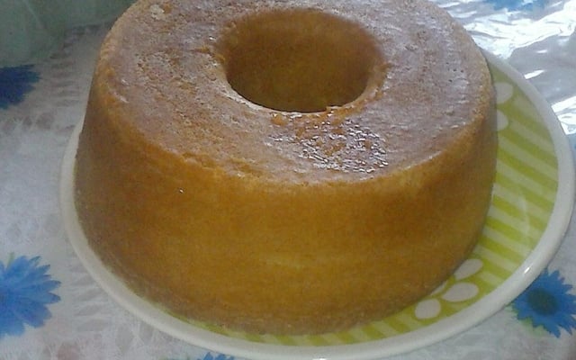 Bolo de milho feito com cuscuz