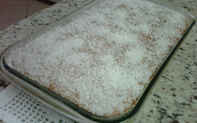 Bolo toalha felpuda de laranja