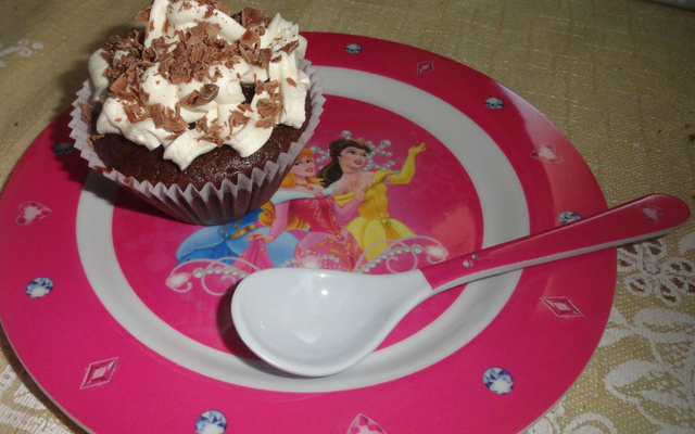 Cupcake de Chocolate com Creme amanteigado de Chocolate
