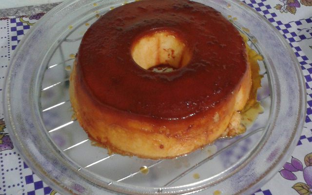 Pudím rápido na panela de pressão