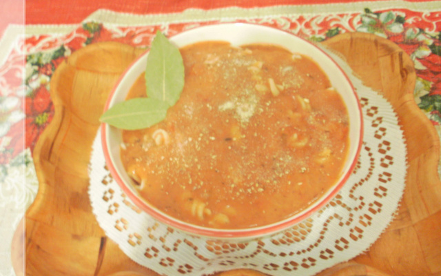 Molho vermelho natural para macarrão