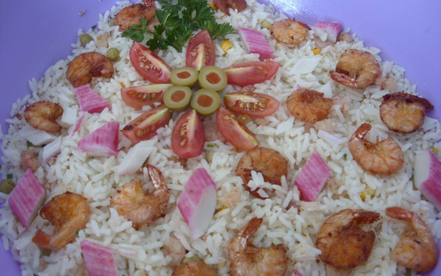Risoto com frutos do mar