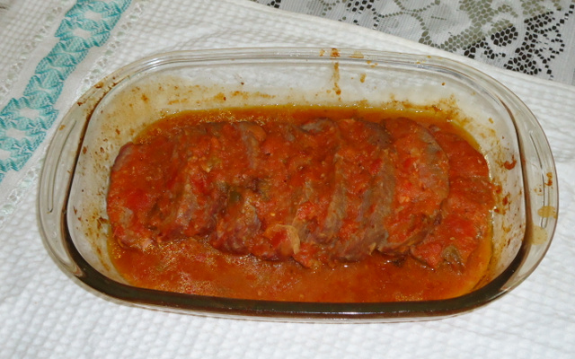 Carne moída enrolada do tio