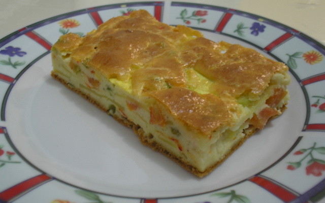 Torta de abobrinha saborosa