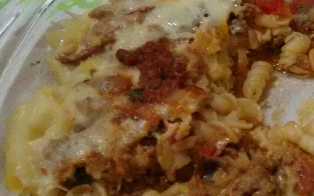 Macarronada com mussarela