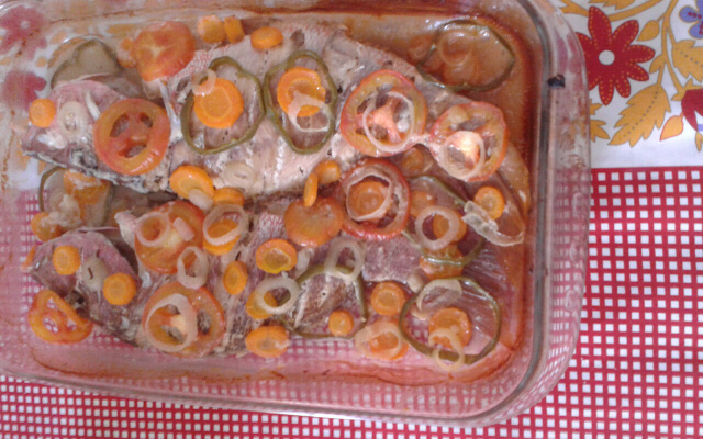 Filé de peixe ao forno