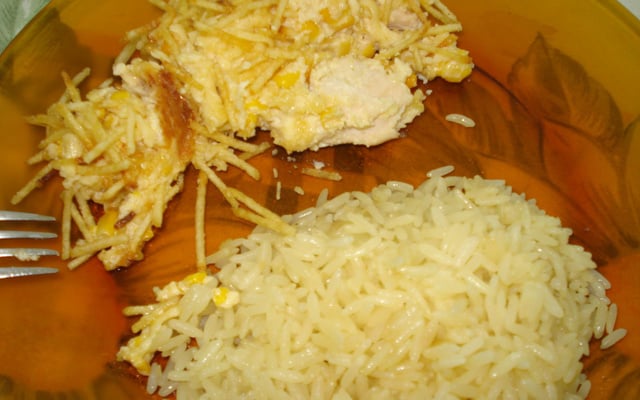 Frango cremoso ao forno