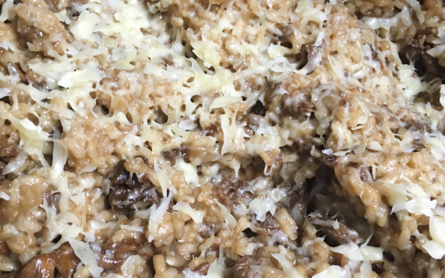 Risoto de shitake a brasileira