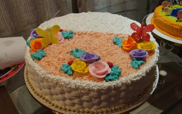 Glacê mármore de pó merengue