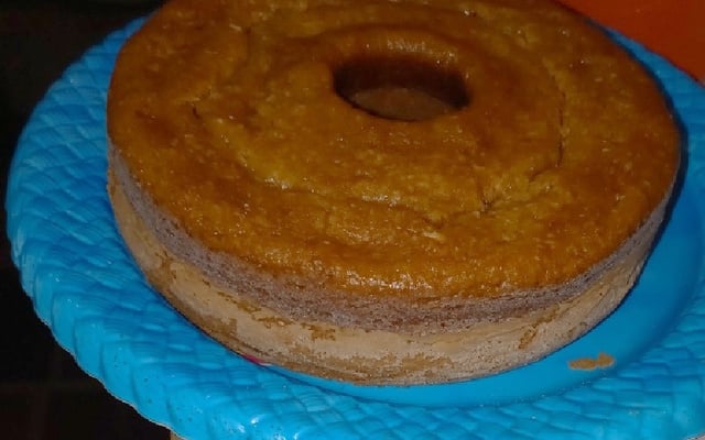 Bolo de aipim cozido tia Helena