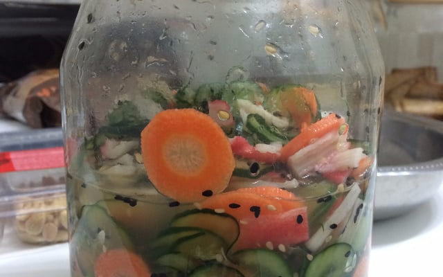 Sunomono - conserva japonesa de pepino