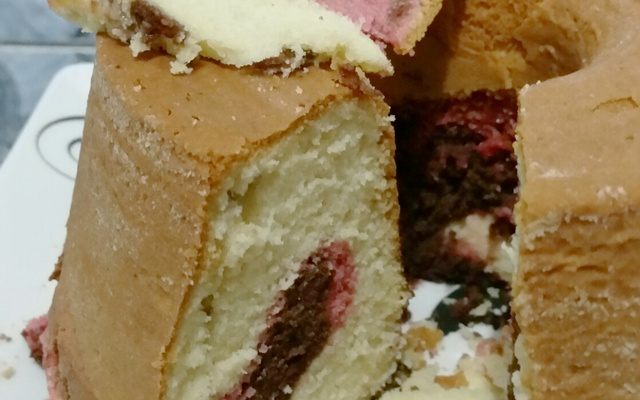 Bolo mármore para lanche