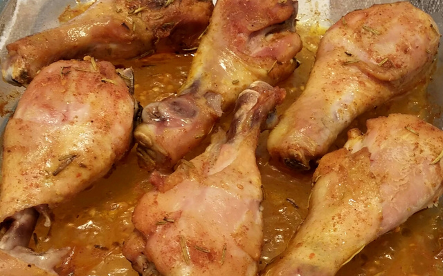 Frango assado aromático