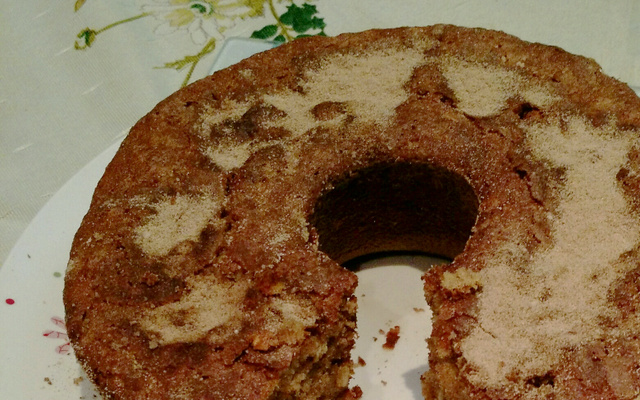 Bolo de maçã com aveia