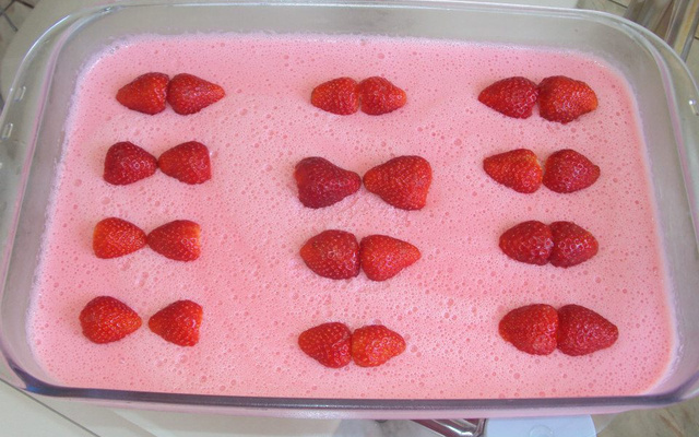 Mousse de morango facílimo