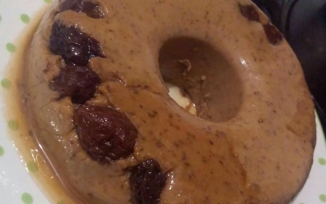 Manjar de coco com calda de abacaxi