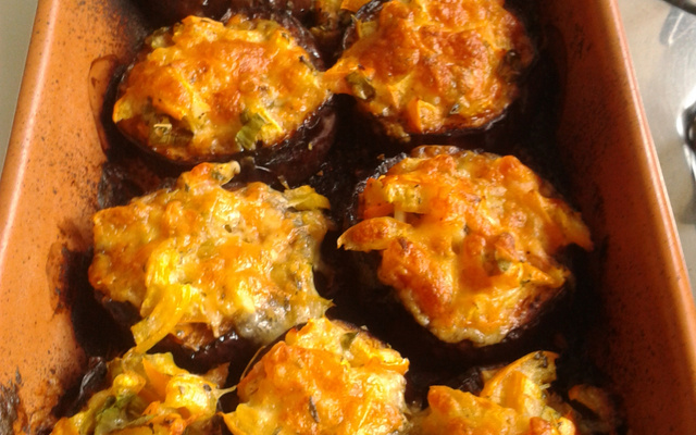 Berinjela com queijo