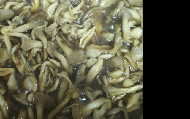 Shimeji na manteiga à brasileira