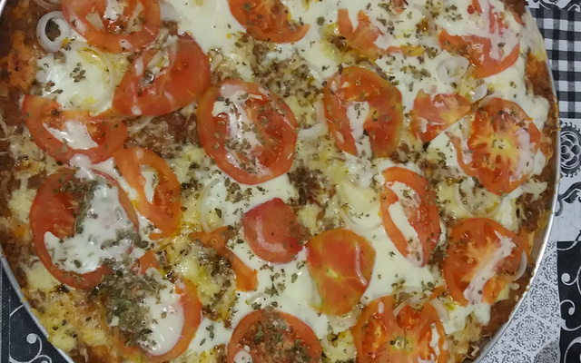 Pizza de carne moída 