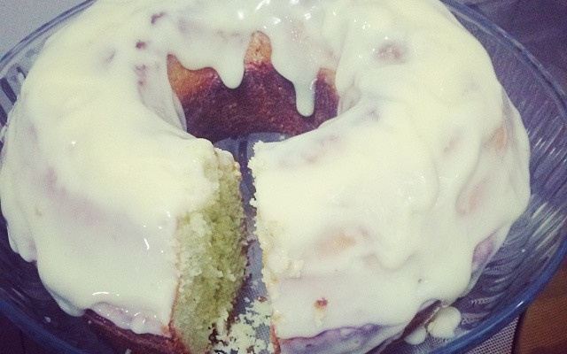 Bolo de gelatina de limão